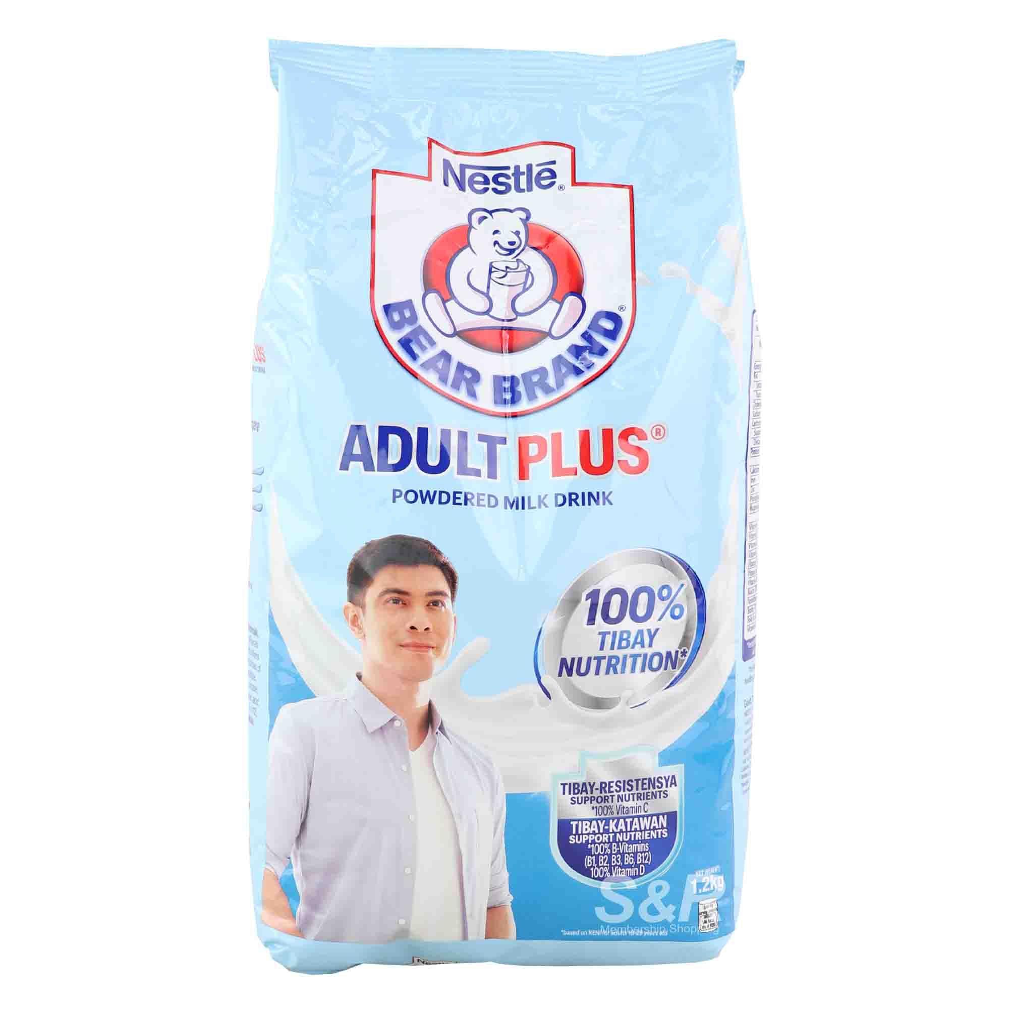 Bear Brand Adult Plus Powdered Milk Drink 1.2kg